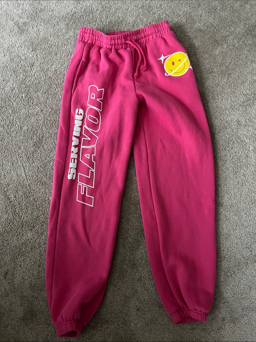 Poppi Kids Pink Elastic Waist Joggers
